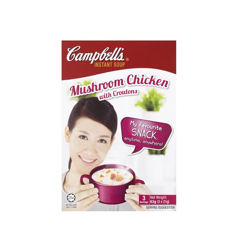 CAMPBELL’S INST MUSH CHIC W CROUTONS 3X21G UNIT