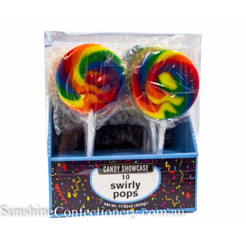 Lollipops – Swirl Flat Pops Rainbow