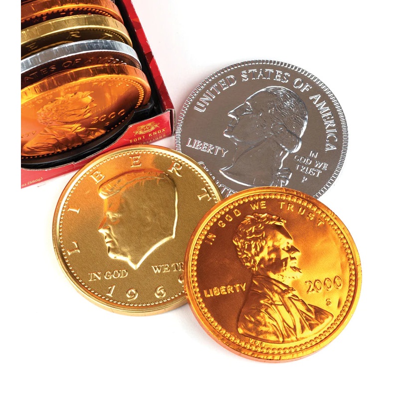 FORT KNOX CHOCOLATE HUGE MEDALLIONS Each