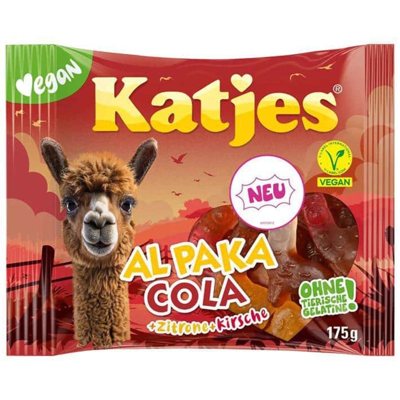 Katjes Al Paka Cola + Zitrone + Kirsche (Cola & Lemon & Cherry)  Vegan
