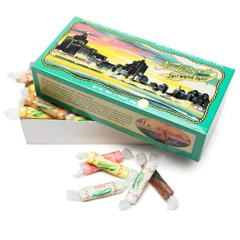 Fralinger’s Salt Water Taffy Candy: 16-Ounce Box