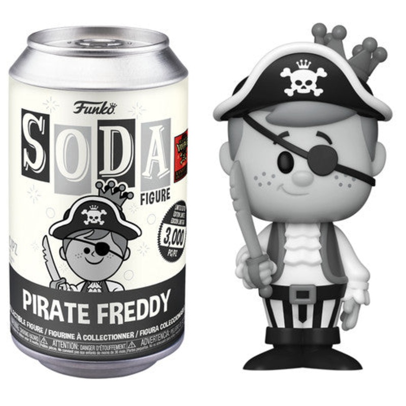 Funko Sodas – Pirate Freddy (2024 Funtastic Voyage) (B&W)