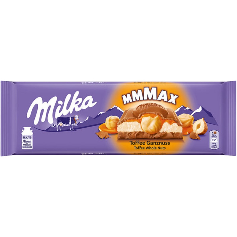Milka Milk Chocolate with Toffee and Nuts, 300g