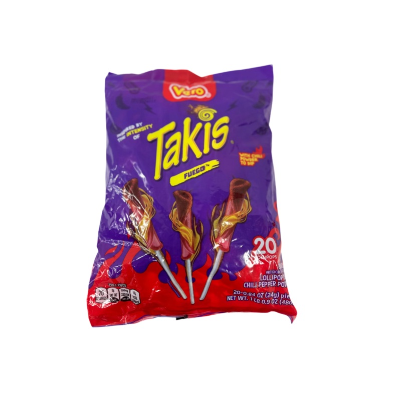 Vero Paleta Takis fuego 20ct