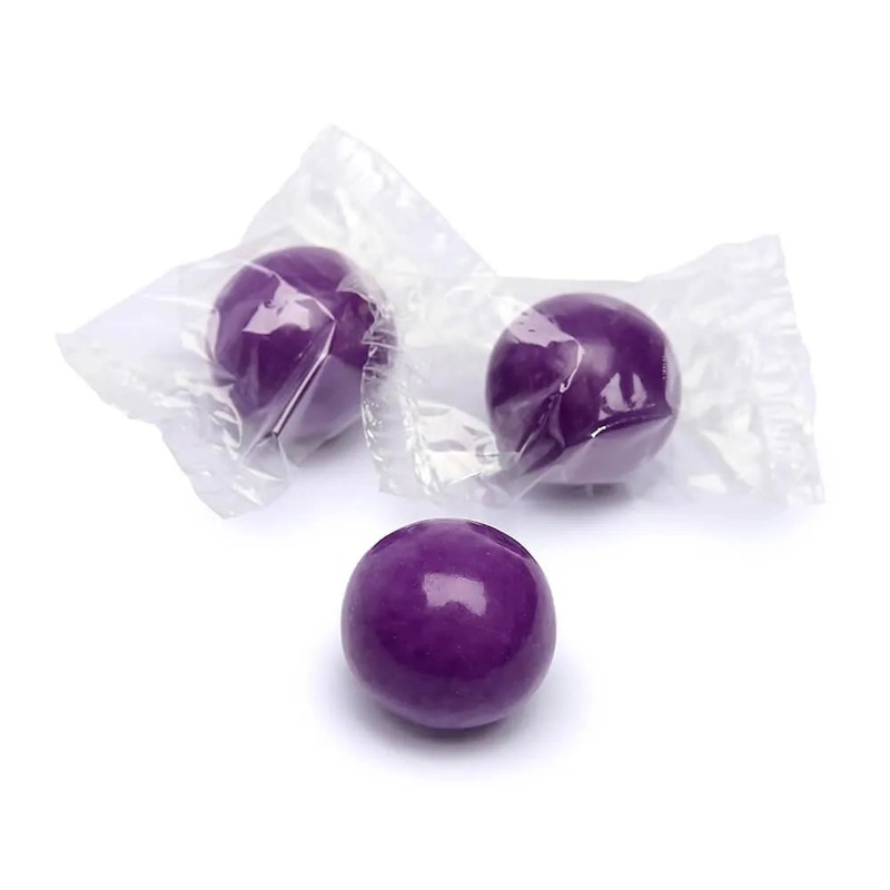 Wrapped 1-Inch Gumballs – Purple: 200-Piece Bag