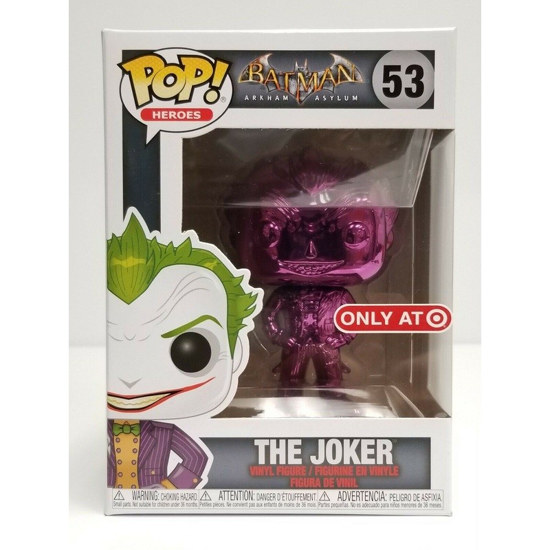Funko Pop Heroes: Batman Arkham Asylum – The Joker (Purple Chrome) (Target Exclusive) (NYCC 2019) #53