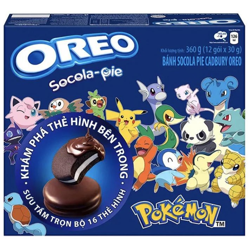 Oreo Socola Pie  Milk Chocolate Covered Original  Pokmon