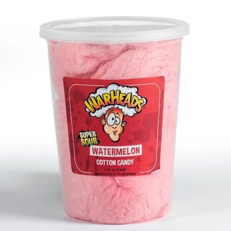 Warheads Sour Watermelon Cotton Candy – 12 Pack