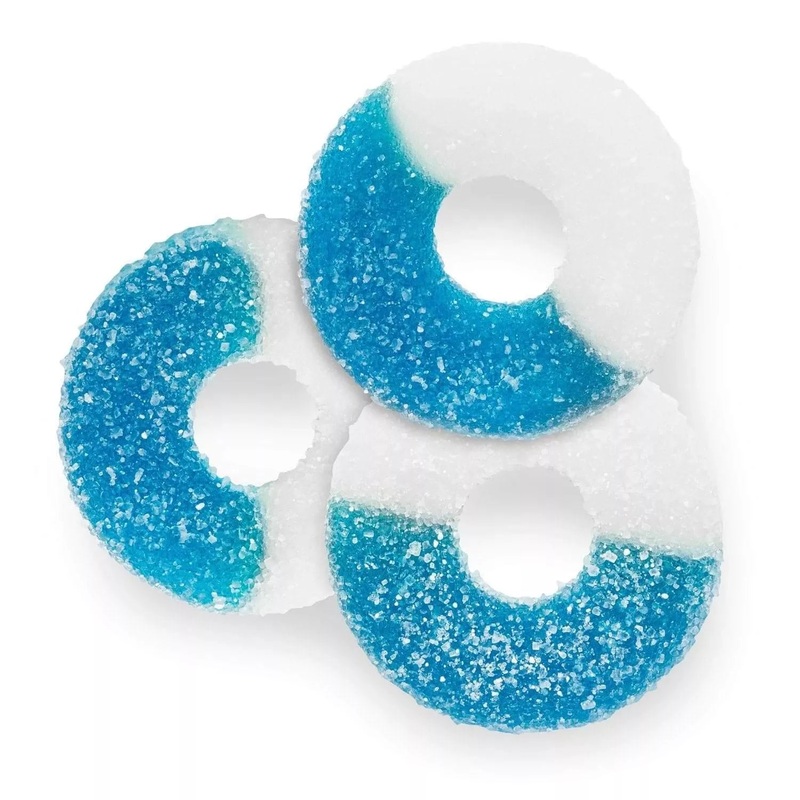 Albanese Gummi Blue Raspberry Rings 4.5lb