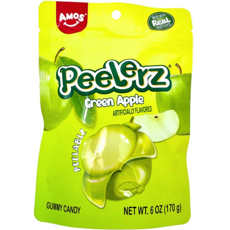 Amos Peelerz Gummy Green Apple – 6oz