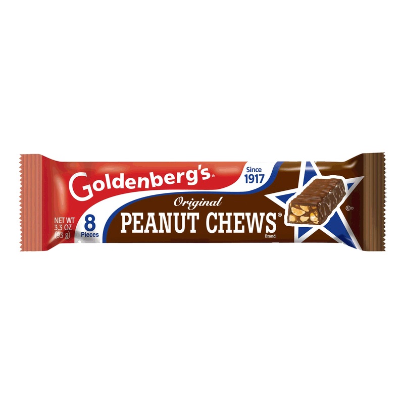 Goldenberg Peanut Chew RETRO King Size 3.3oz bar or 18ct box 3.3oz bar