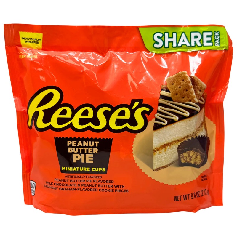 Reese’s Peanut Butter Pie Miniature Cups Share Pack 9.6oz X 8 Units
