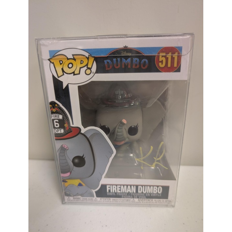 (SIGNED by Katie Leigh BAM Cert# D19017) Funko Pop! Disney: Dumbo – Fireman Dumbo #511