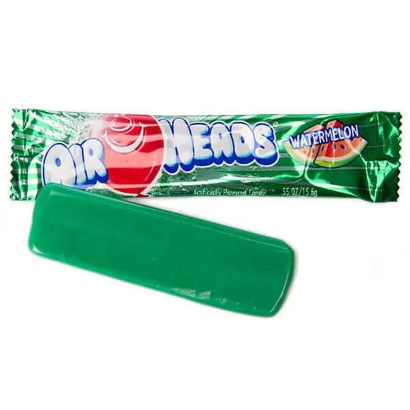 AirHeads Taffy Candy Bars – Watermelon: 36-Piece Box