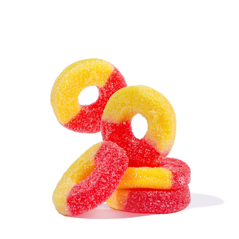 Albanese Gummi Rings – Strawberry Banana 1 lb