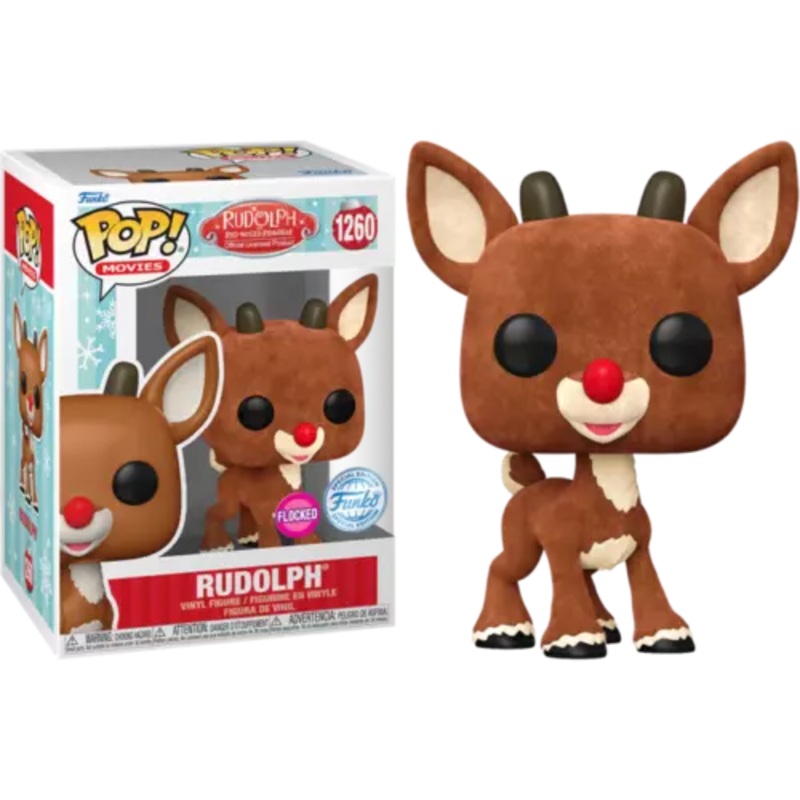 Funko Pop! Movies: Rudolph the Red Nosed Reindeer – Rudolph #1260 (Amazon)(Flocked)