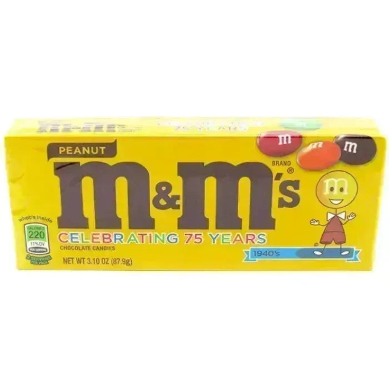 M&M’s Peanut Theater Box Candy Packs: 12-Piece Case
