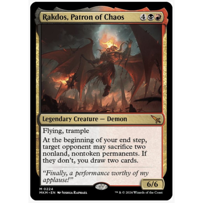 Rakdos, Patron of Chaos – Murders at Karlov Manor – #0224