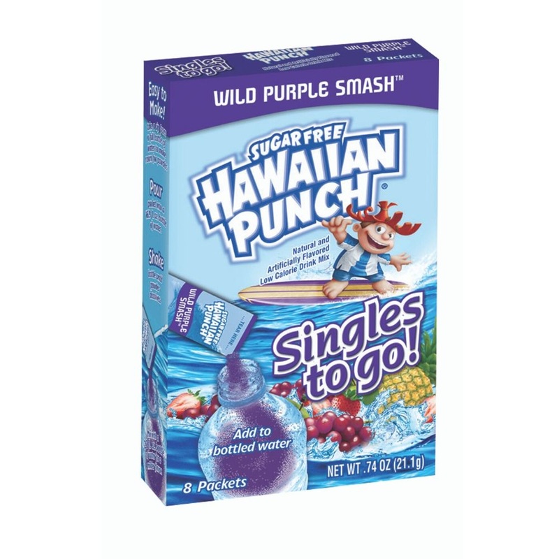 Hawaiian Punch Wild Purple Smash Singles To Go Drink Mix – 21.1g