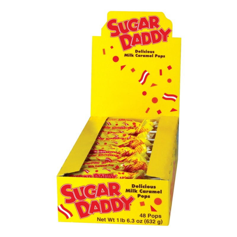 Sugar Daddy Mini pop or 48ct box Single pop