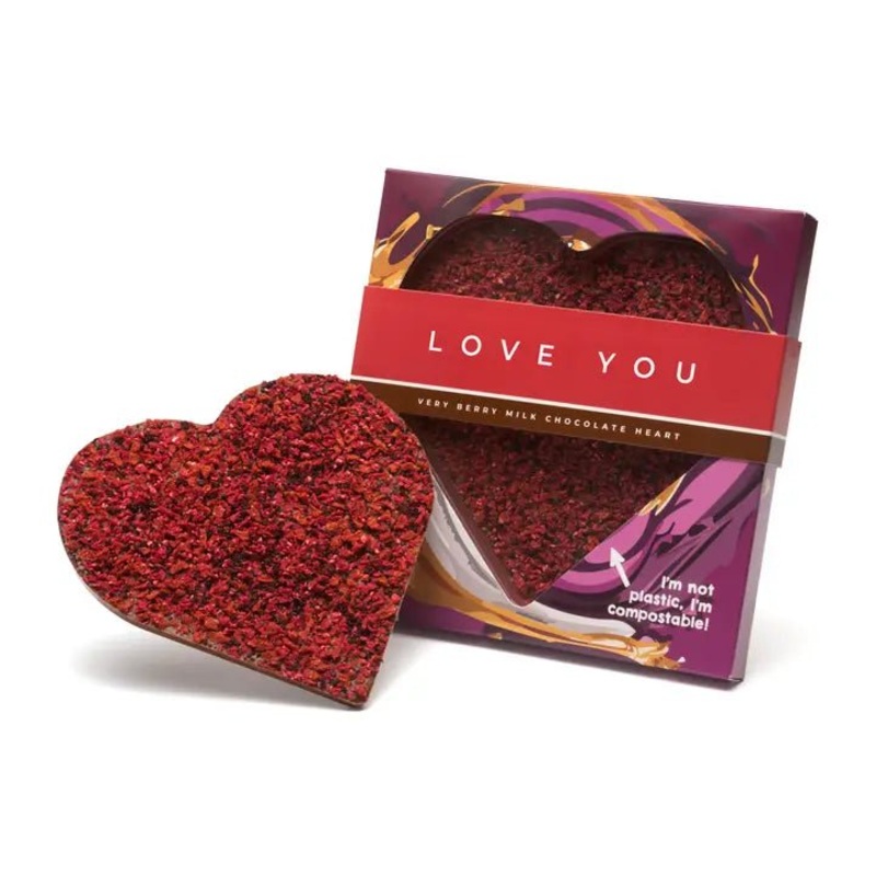 Very Berry Chocolate Heart 200g