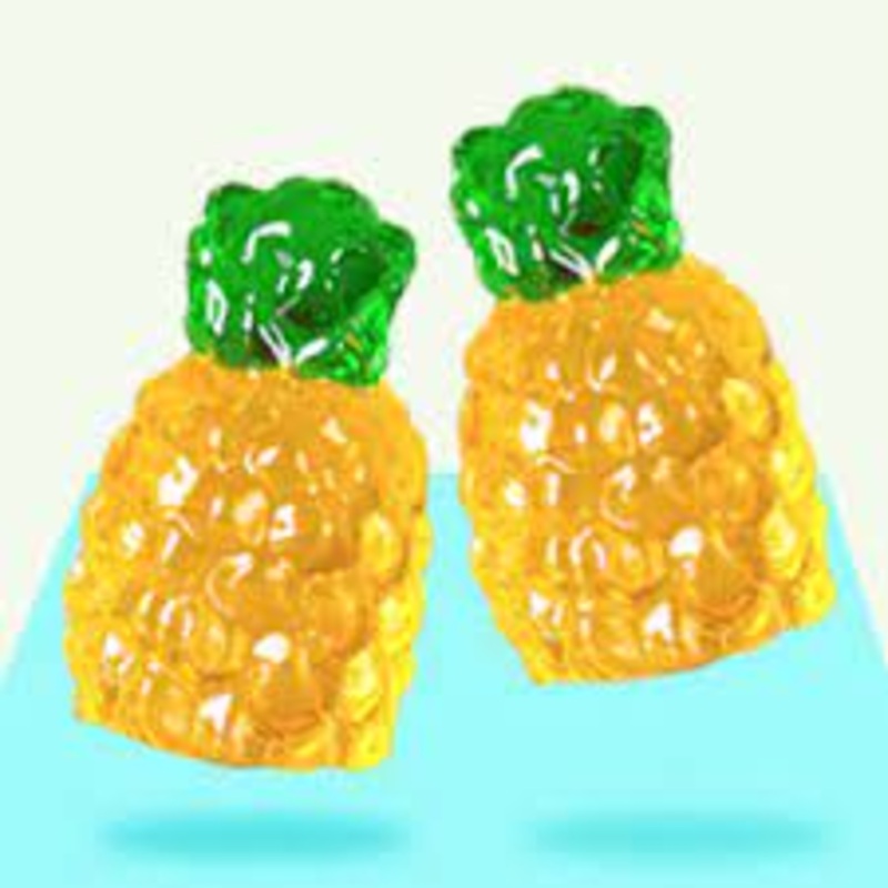 Chubby Gummy Pineapples 1LB