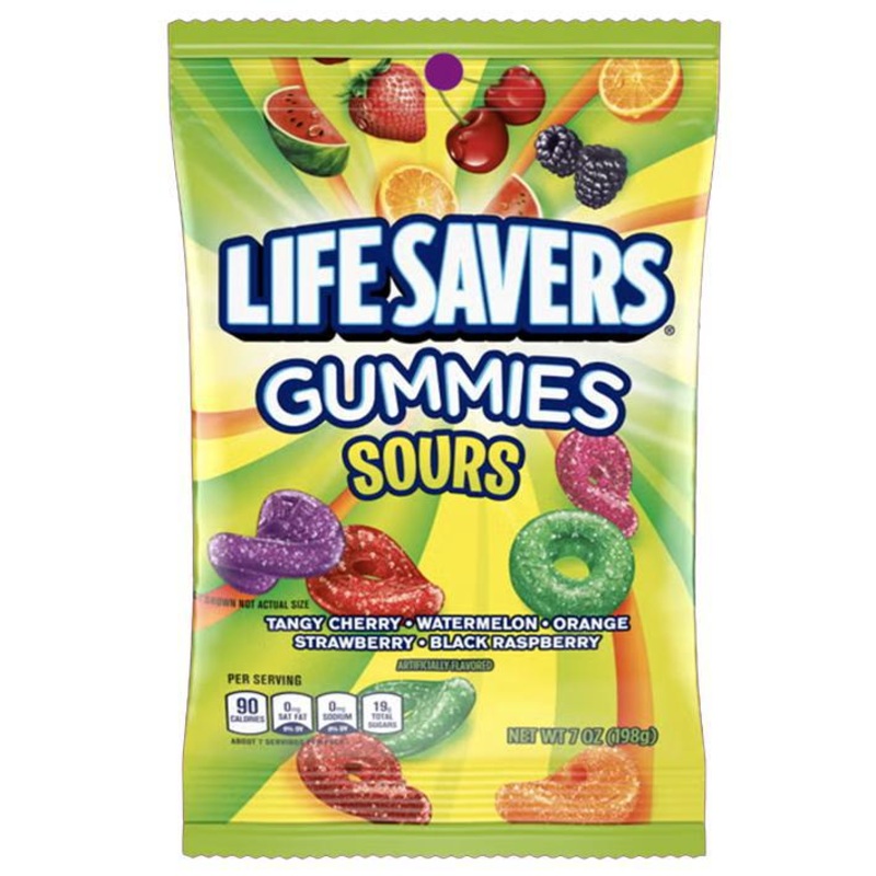 LifeSavers Gummies  Sours  7oz Bag