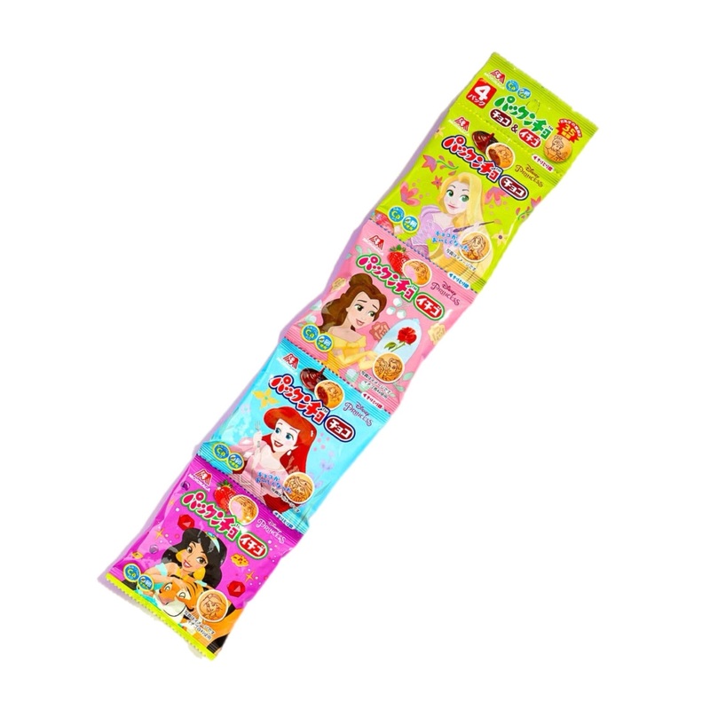 Morinaga Disney Princess Pakkuncho Biscuits  Chocolate & Strawberry Flavour (Japan)  62g
