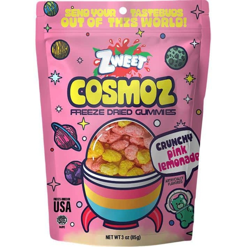Zweet Cosmoz Freeze Dried Gummies  Crunchy Pink Lemonade