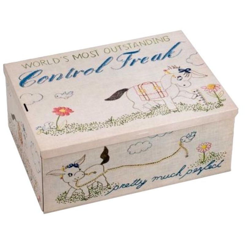 Blue Q Cigar Box Tin  Control Freak