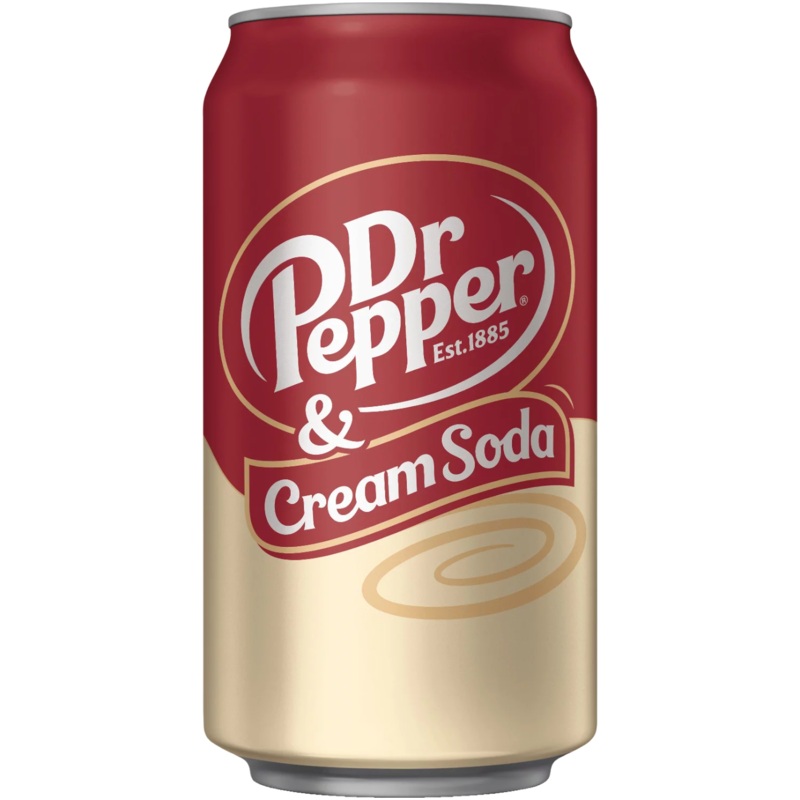 Dr Pepper & Cream Soda – 12fl.oz (355ml) 1x Single Can