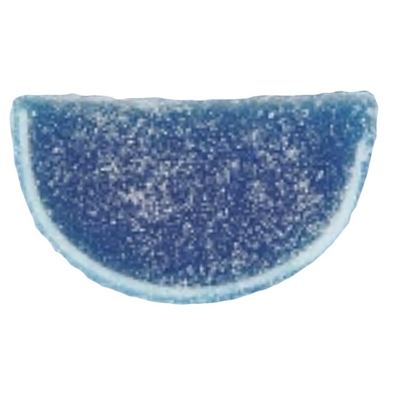 Jelly Fruit Slices  Blue Raspberry