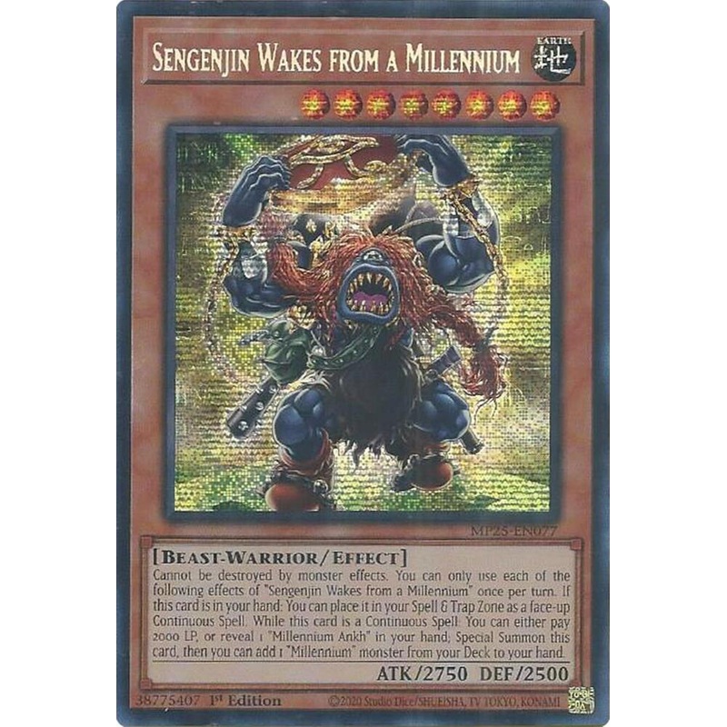 Sengenjin Wakes from a Millennium (Prismatic Secret Rare) – 2025 Mega-Pack MP25-EN077