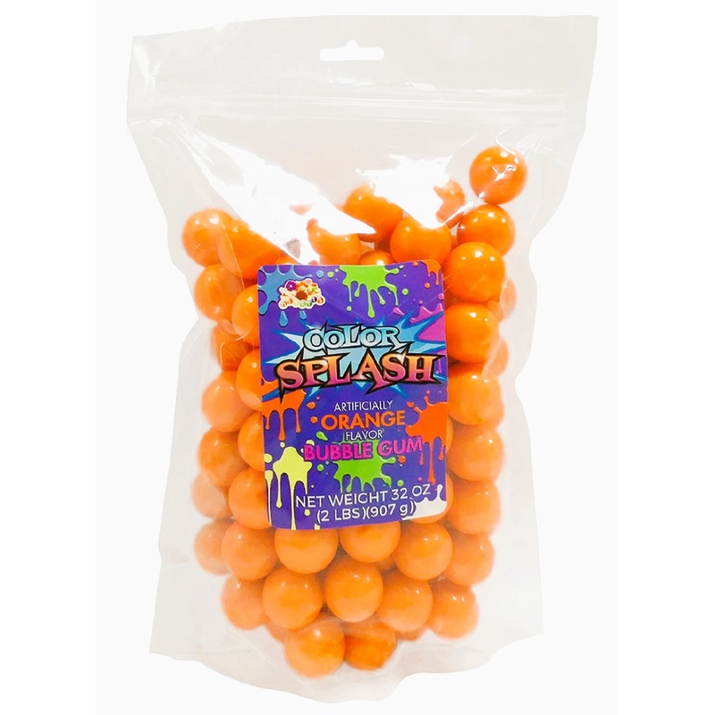 Splash Gumballs (1″) Orange | 2lb, Bag
