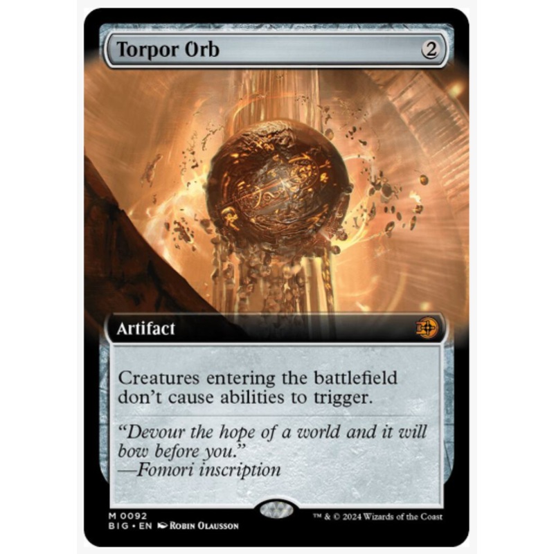 Torpor Orb (Extended Art) – Outlaws of Thunder Junction: The Big Score – #0092