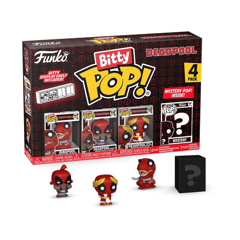 Bitty POP: Deadpool – Dinopool 4PK