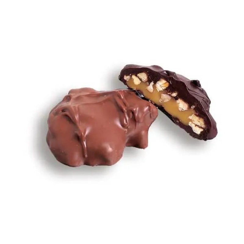 Asher’s Sugar Free Milk Chocolate Pecan Caramel Patties: 6LB Box