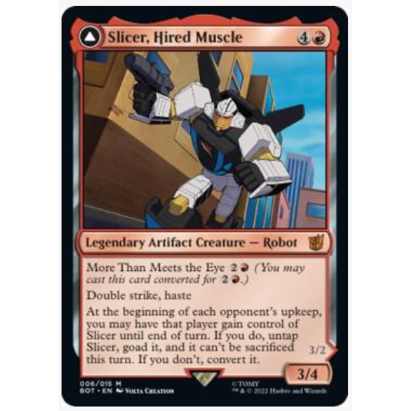 Slicer, Hired Muscle (Foil) – Universes Beyond: Transformers – #006/015
