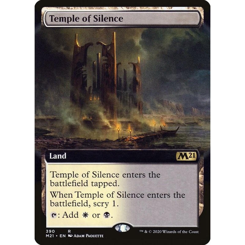 Temple of Silence (Extended Art)(Foil) – Core Set 2021 #390