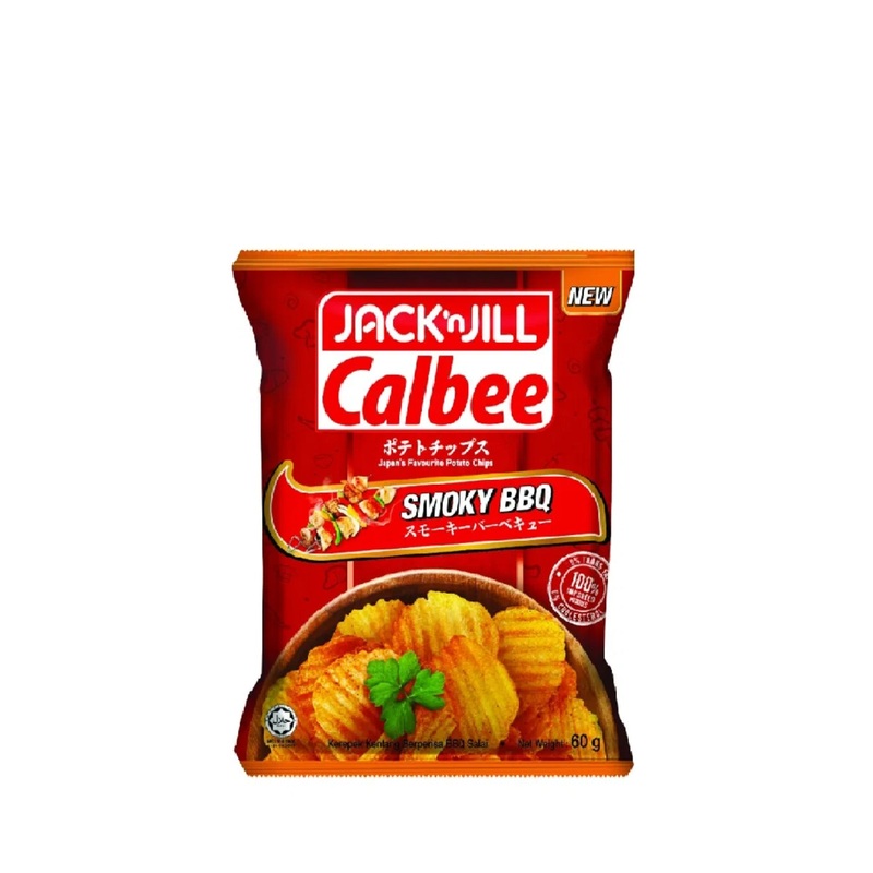 JNJ CALBEE POTATO CHIP SMOKY BBQ 60G