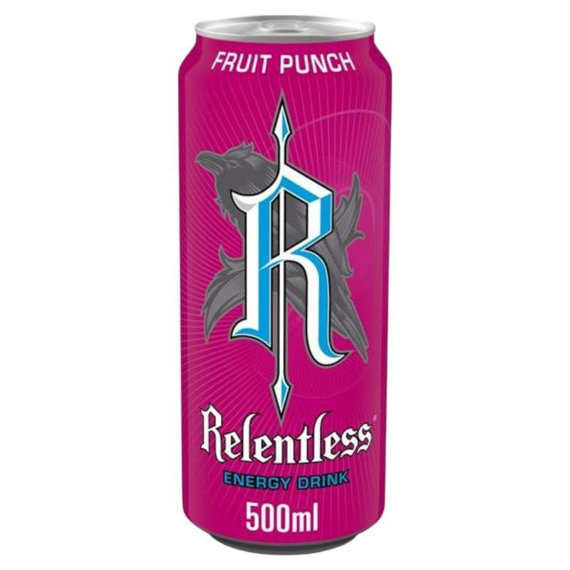 Relentless Energy Drink Fruit Punch – 16.9fl.oz (500ml)