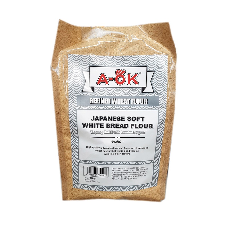 A-OK JAPANESE SOFT WHITE BREAD FLOUR 900G