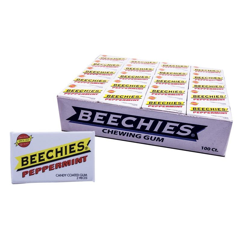 DISCONTINUED ITEM – Beechies Peppermint Gum 2pk 100 Count Box
