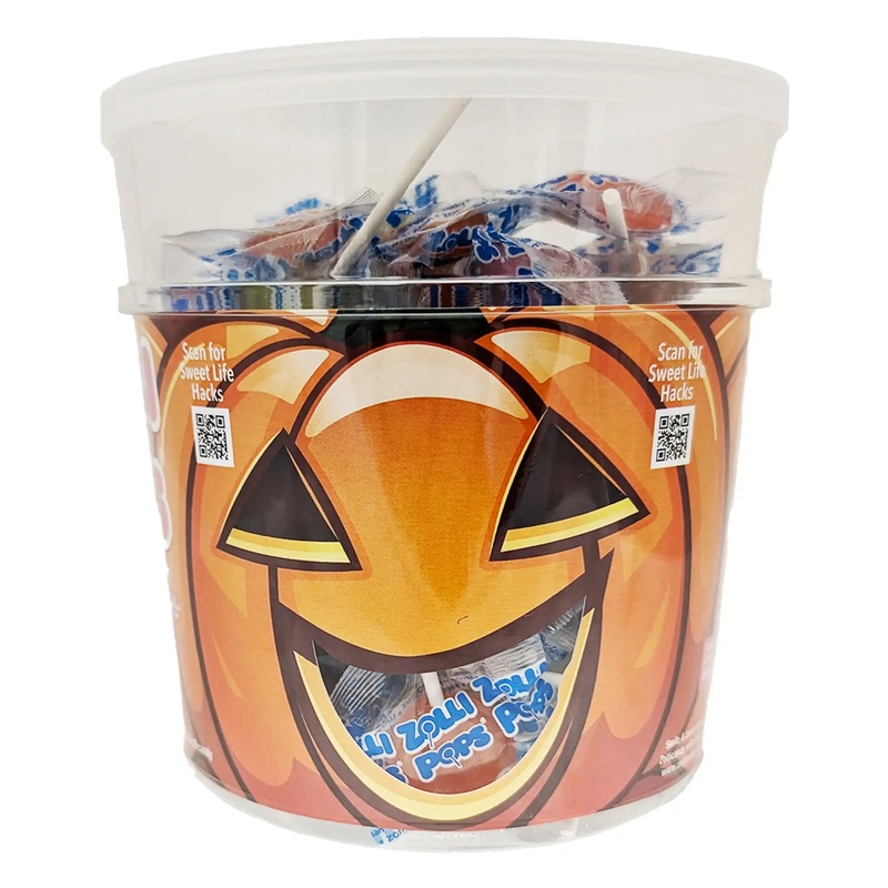 Zollipops Sugar Free Lollipops Assorted Fruit Flavors 1-lb Tub for Halloween