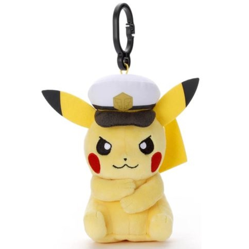 Captain Pikachu Japanese Pokmon Center Sound Plush