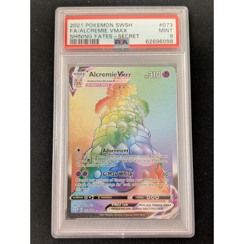 Alcremie vmax – 073/072 – Shining Fates – (Graded PSA 9)