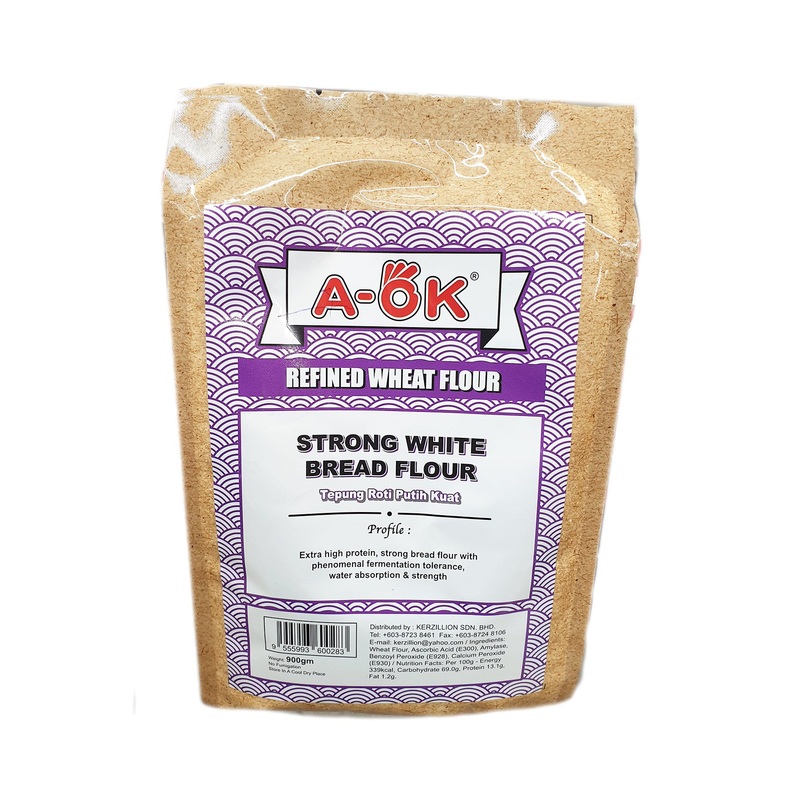 A-OK STRONG WHITE BREAD FLOUR 900G