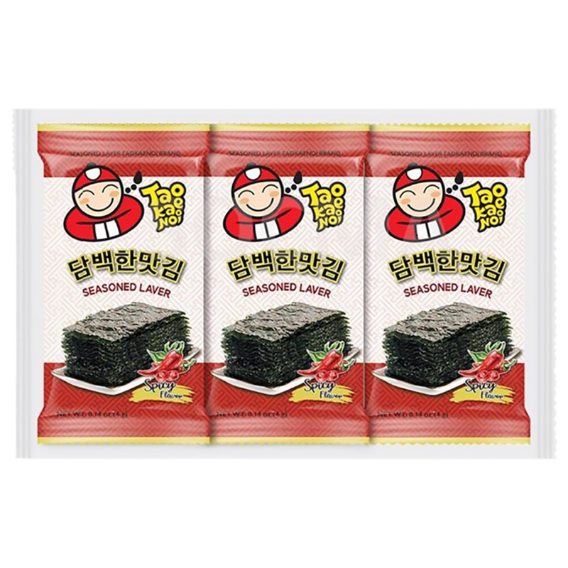 TAO KAE NOI KOREAN SEAWEED SPICY 3X4G