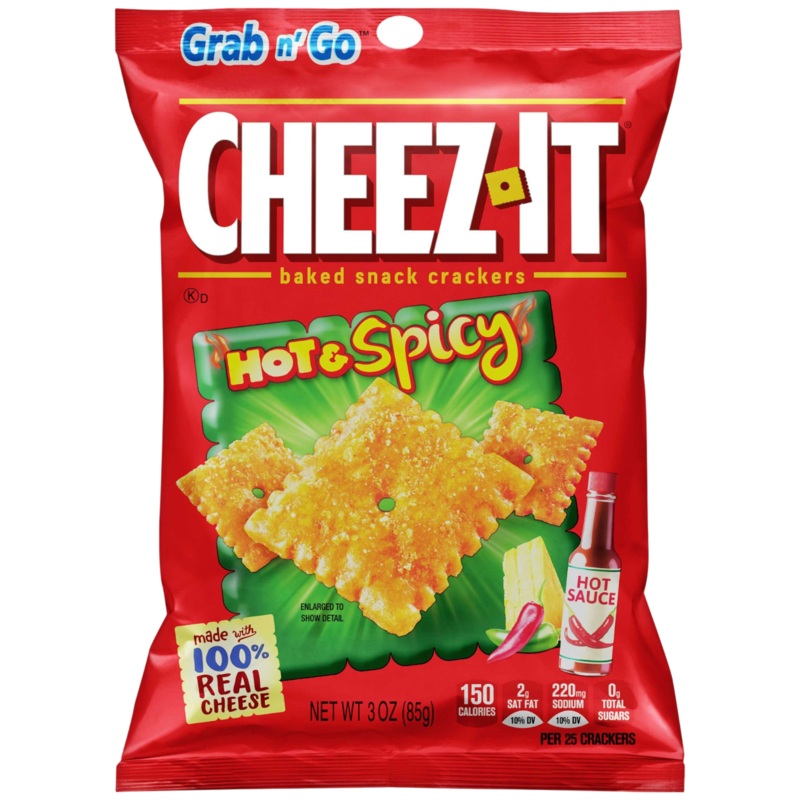 Cheez-It Hot & Spicy Grab Bag – 3oz (85g)