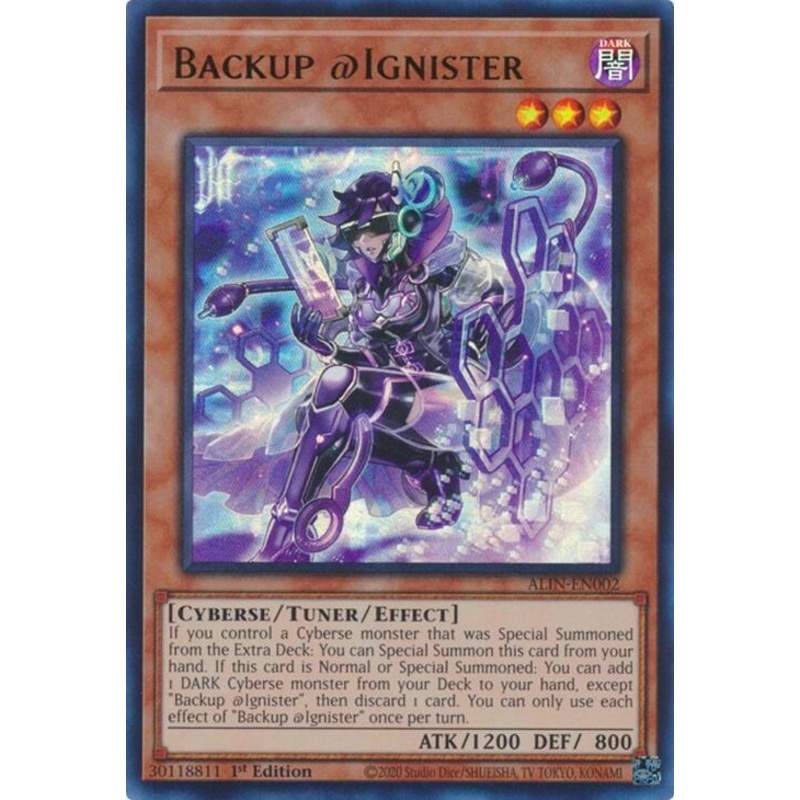 Backup @Ignister (1st Edition) (Ultra Rare) – ALIN-EN002